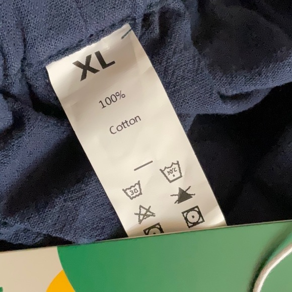 Halara High Waisted Plicated Side Pocket Wide Leg Flowy Palazzo Cotton Pants - Picture 7 of 8